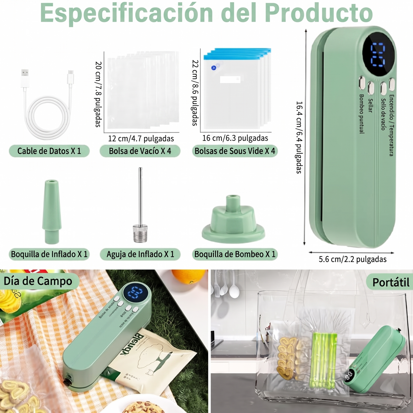 Selladora al vacío multifuncional